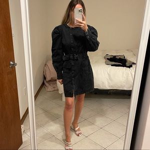 Signature 8 asymmetric button up dress